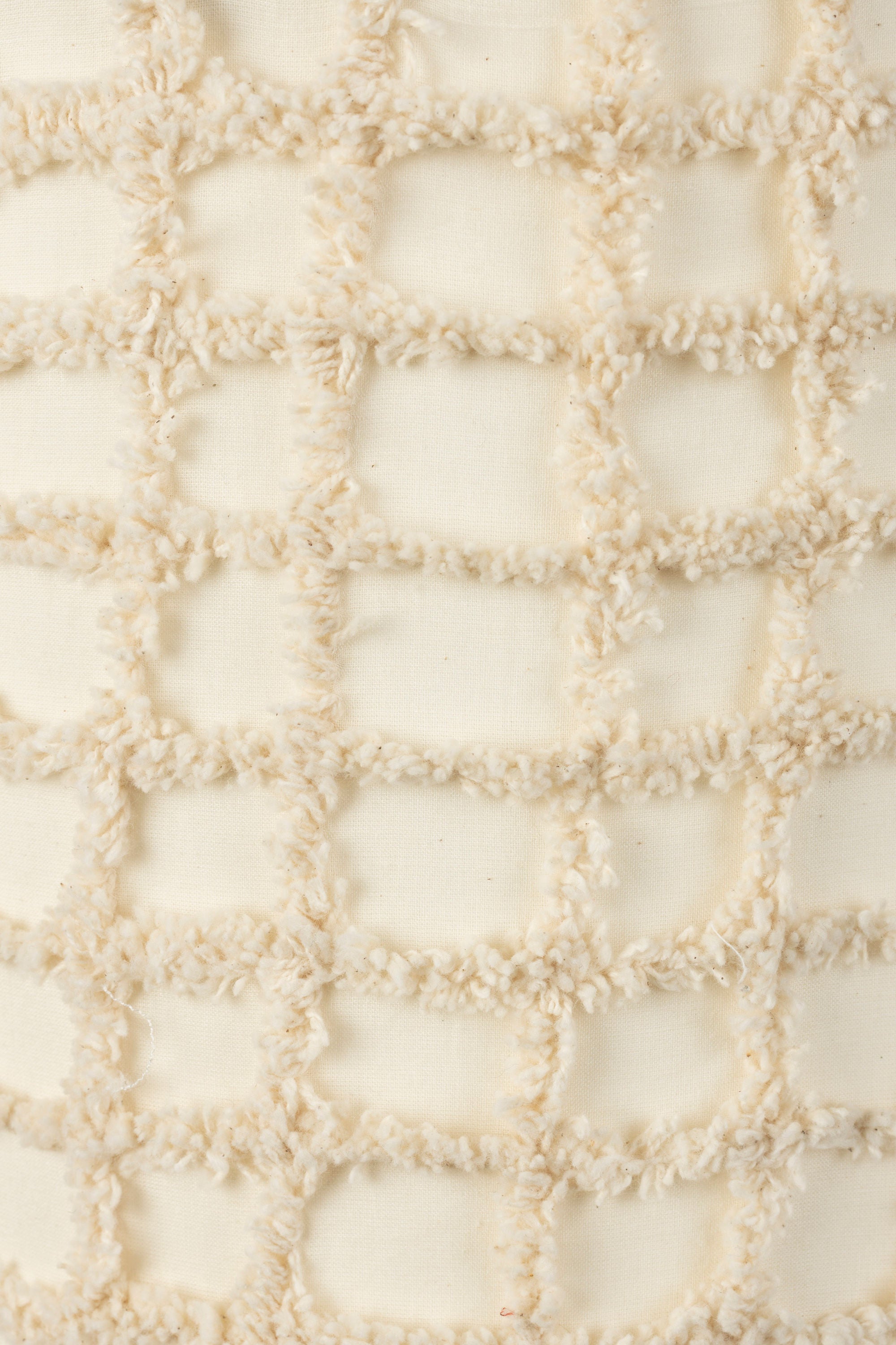 Arjun Beige Cotton Wide Pendant Lamp